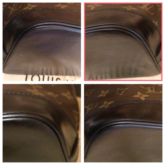 SOLD! Louis Vuitton Alma Monog-Black Dyed Vachetta - Picture 6 of 8